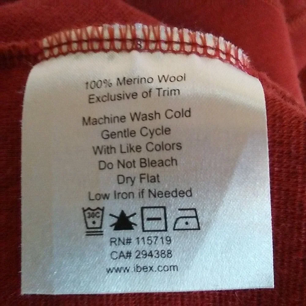 ibex Full Zip Up 100% Merino Wool Sweater Jacket Men's M_9